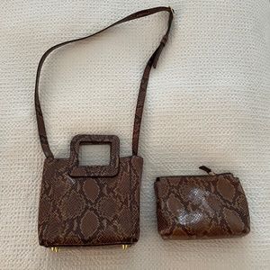STAUD Shirley - Snakeskin Print - Excellent Condition